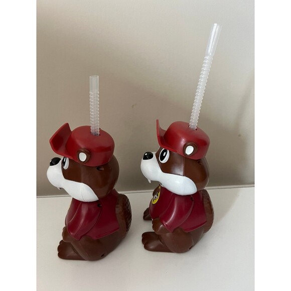 Buc-ee's Beaver 3D Sipper Drink Tumbler Cups Mugs Drinkware with Straw Buckys - Picture 4 of 5